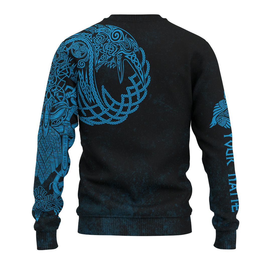 Viking Raven And Odin Norse God Customized 3D All Over Printed Shirt - AM Style Design - Amaze Style™