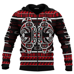 The Killing Whale Native American Pacific Northwest Style Customized All Over Printed Shirt - Am Style Design - Amaze Style™