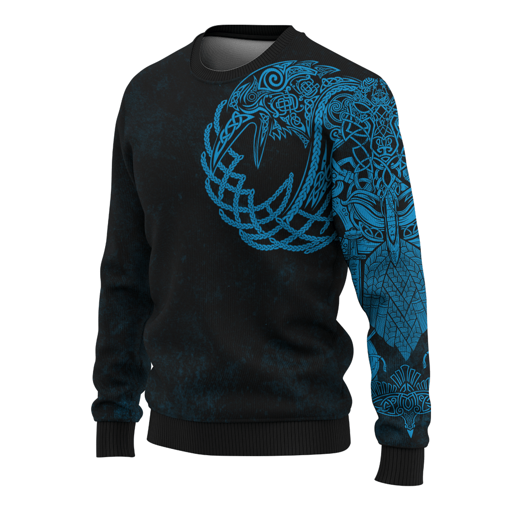 Viking Raven And Odin Norse God Customized 3D All Over Printed Shirt - AM Style Design - Amaze Style™