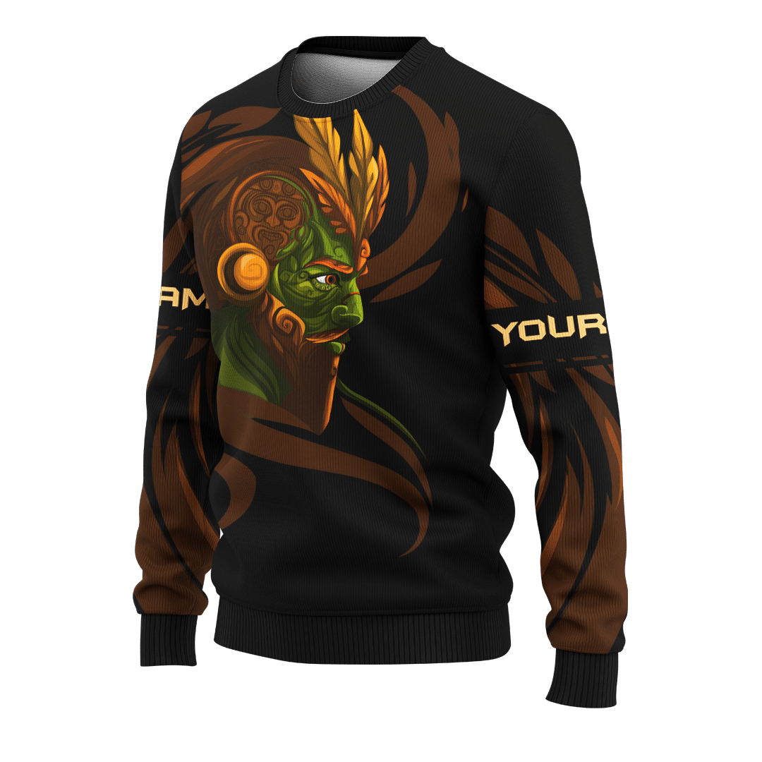 Aztec Guerrero Maya Aztec Calendar Customized 3D All Over Printed Hoodie