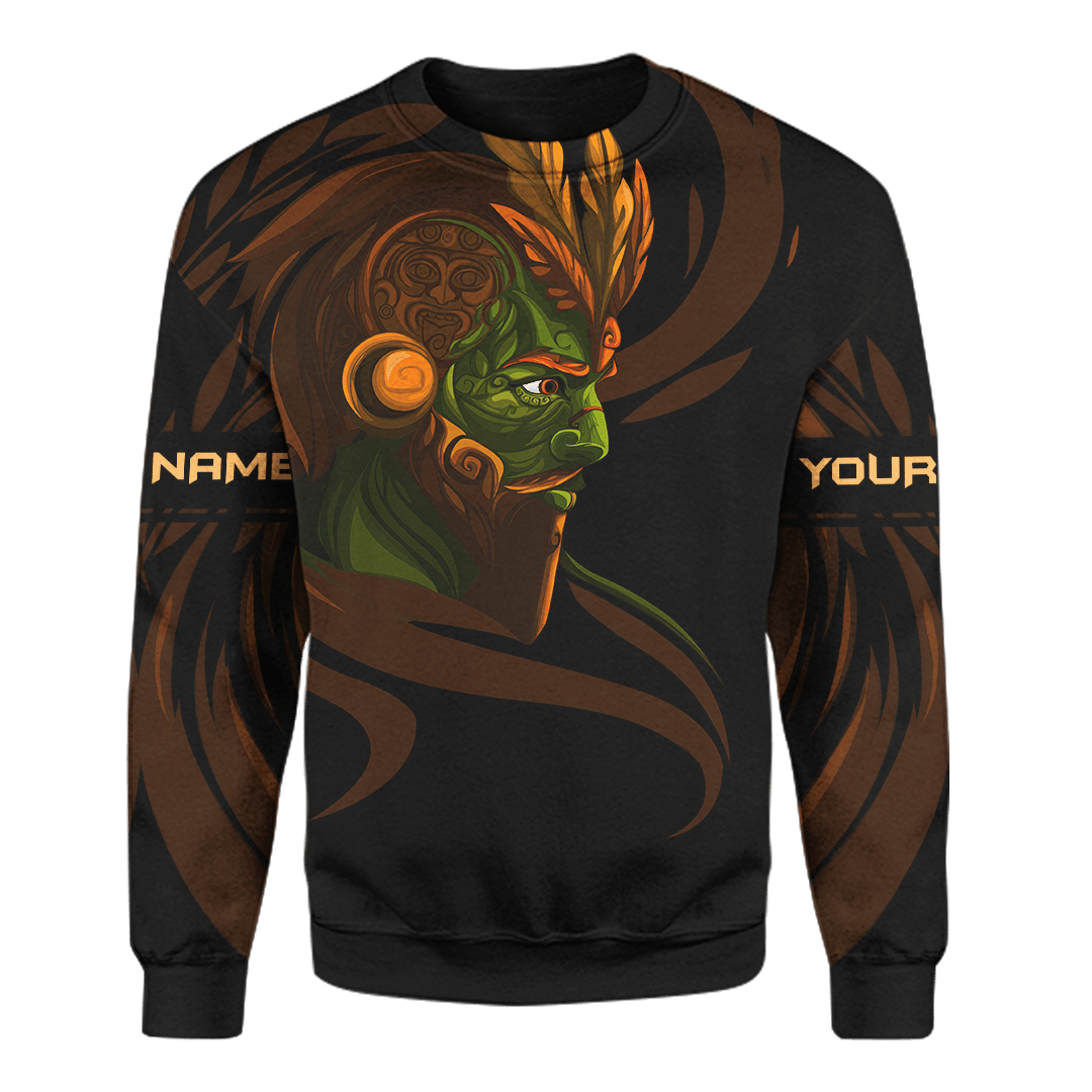 Aztec Guerrero Maya Aztec Calendar Customized 3D All Over Printed Hoodie