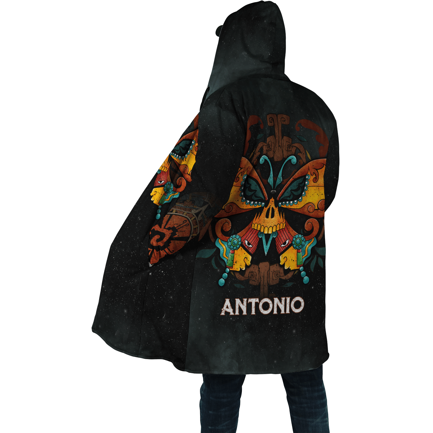 Aztec Hunab Ku Papilio Maya Aztec Customized 3D All Over Printed Cloak - AM Style Design - Amaze Style™