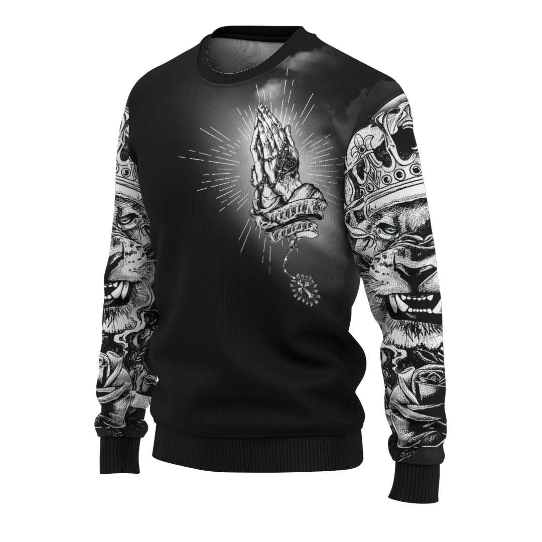 Jesus lion Tattoo Faith Over Fear Customized 3D All Over Printed Shirt - AM Style Design - Amaze Style™