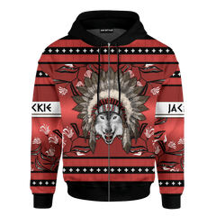 Wolf in Native American Pattern Customized 3D All Over Printed Shirt - Am Style Design - Amaze Style™