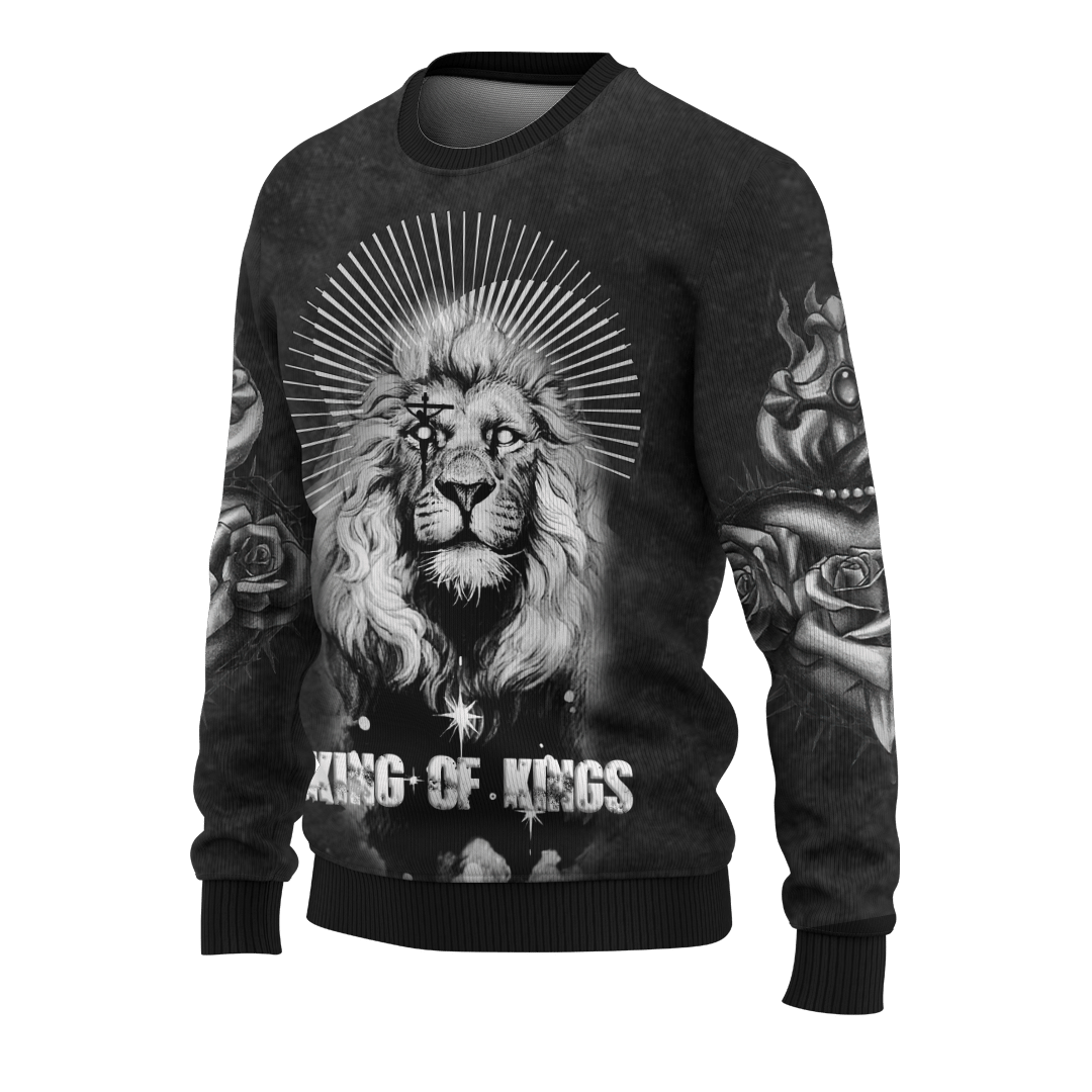 Jesus Lion Tattoo King Of Kings Customized 3D All Over Printed Shirt - AM Style Design - Amaze Style™