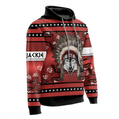 Wolf in Native American Pattern Customized 3D All Over Printed Shirt - Am Style Design - Amaze Style™