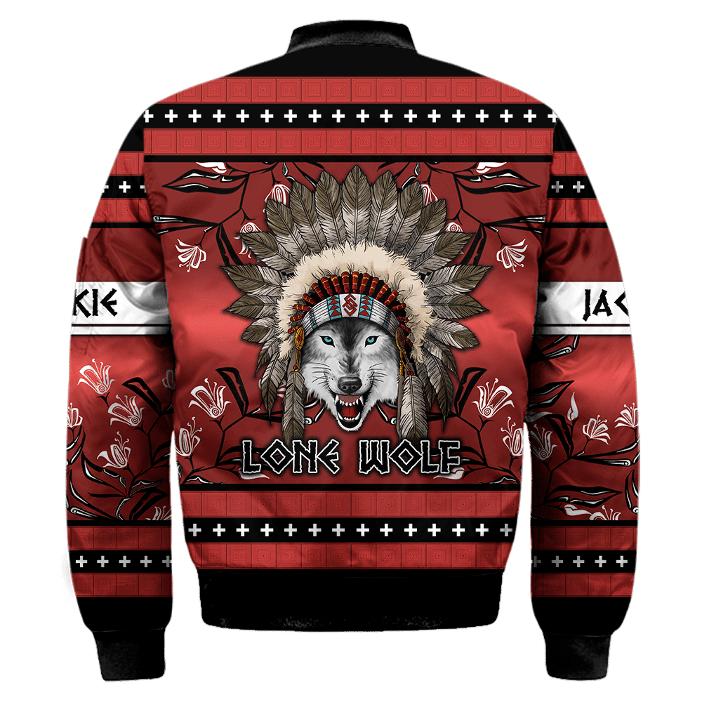 Wolf in Native American Pattern Customized 3D All Over Printed Shirt - Am Style Design - Amaze Style™