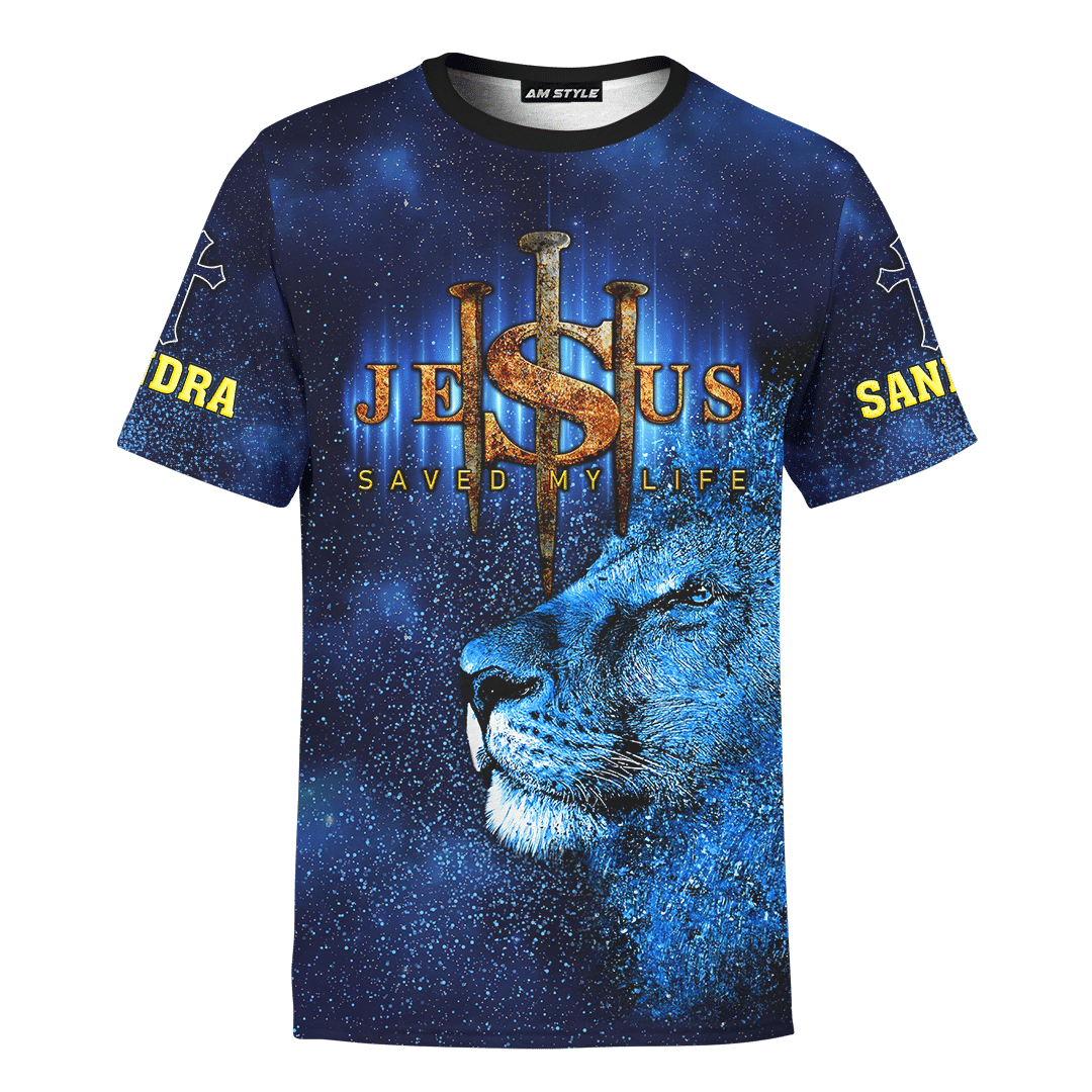 Jesus Lion Galaxy Way Maker Miracle Worker Customized 3D All Over Printed hoodie