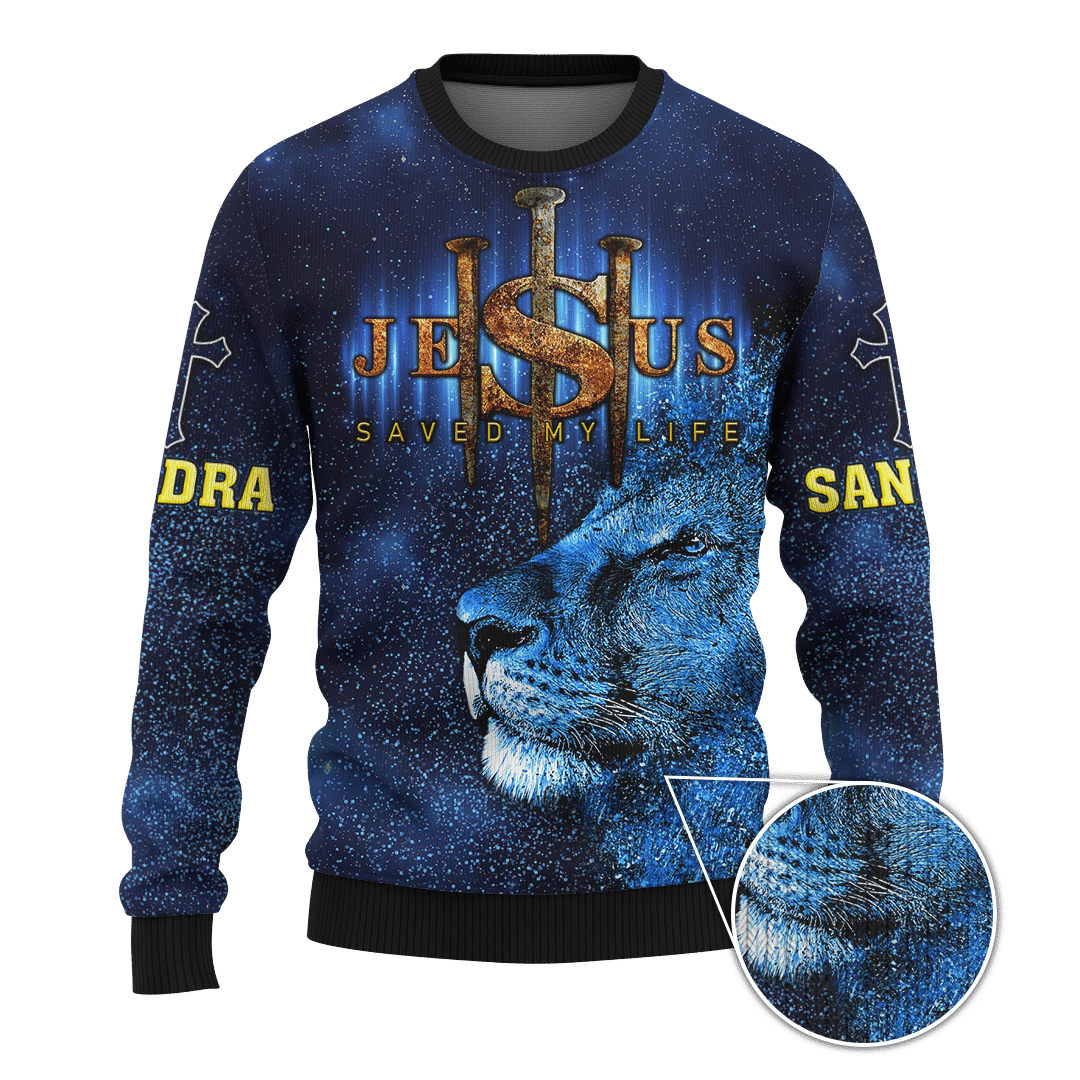 Jesus Lion Galaxy Way Maker Miracle Worker Customized 3D All Over Printed hoodie