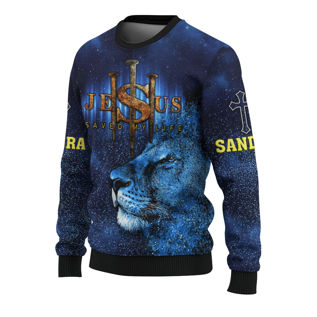 Jesus Lion Galaxy Way Maker Miracle Worker Customized 3D All Over Printed hoodie