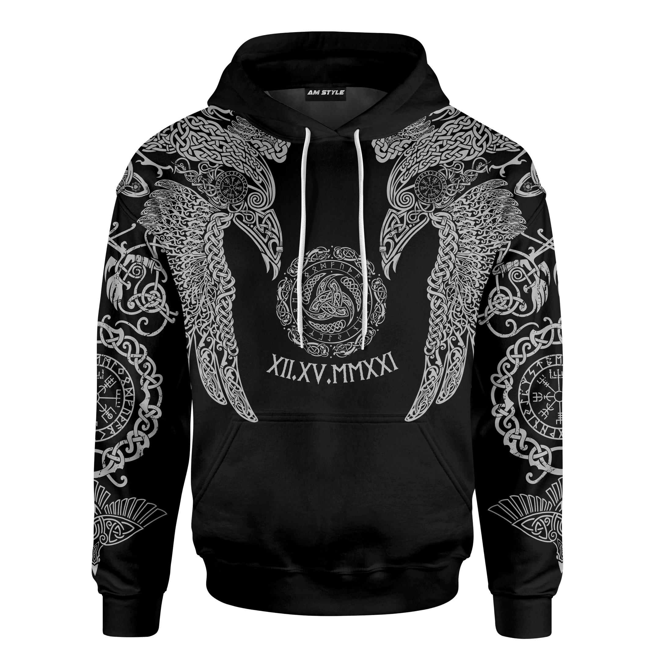 Viking Hugin And Munin Celtic Tattoo Customized 3D All Over Printed Shirt - AM Style Design - Amaze Style™