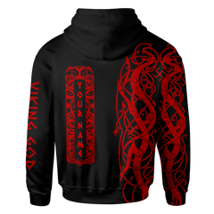 Viking The All Father Odin God Red Colour Customized 3D All Over Printed Shirt - AM Style Design - Amaze Style™