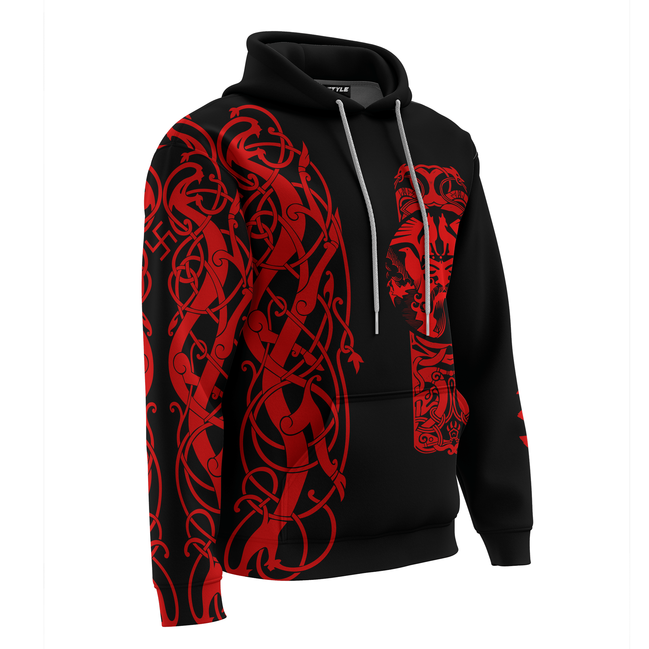 Viking The All Father Odin God Red Colour Customized 3D All Over Printed Shirt - AM Style Design - Amaze Style™