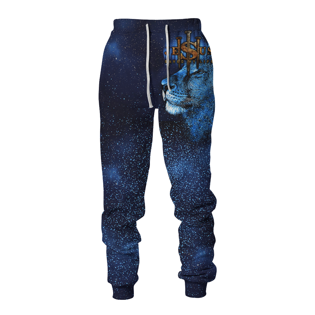 Jesus Lion Galaxy Way Maker Miracle Worker Customized 3D All Over Printed hoodie