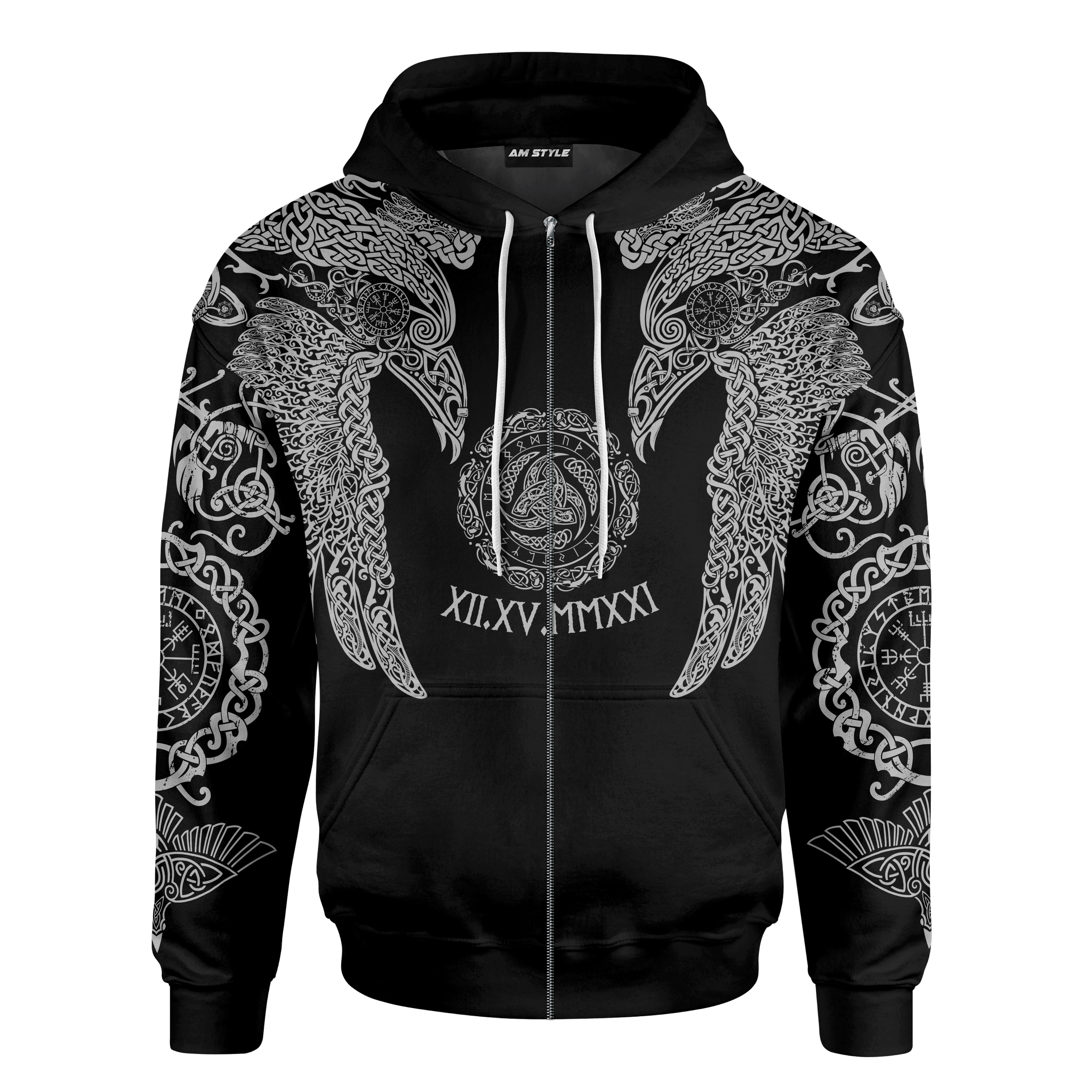 Viking Hugin And Munin Celtic Tattoo Customized 3D All Over Printed Shirt - AM Style Design - Amaze Style™