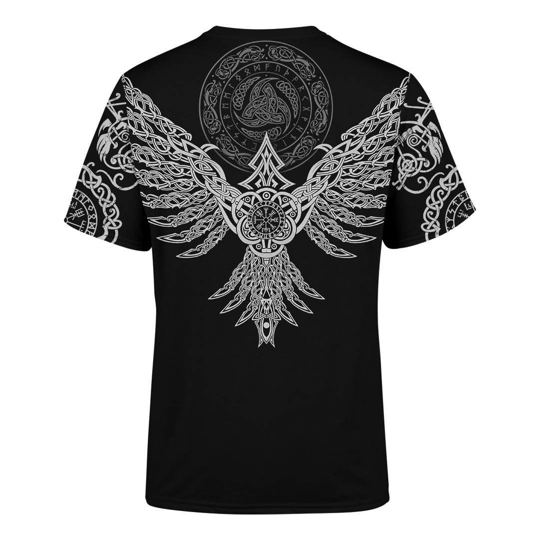 Viking Hugin And Munin Celtic Tattoo Customized 3D All Over Printed Shirt - AM Style Design - Amaze Style™