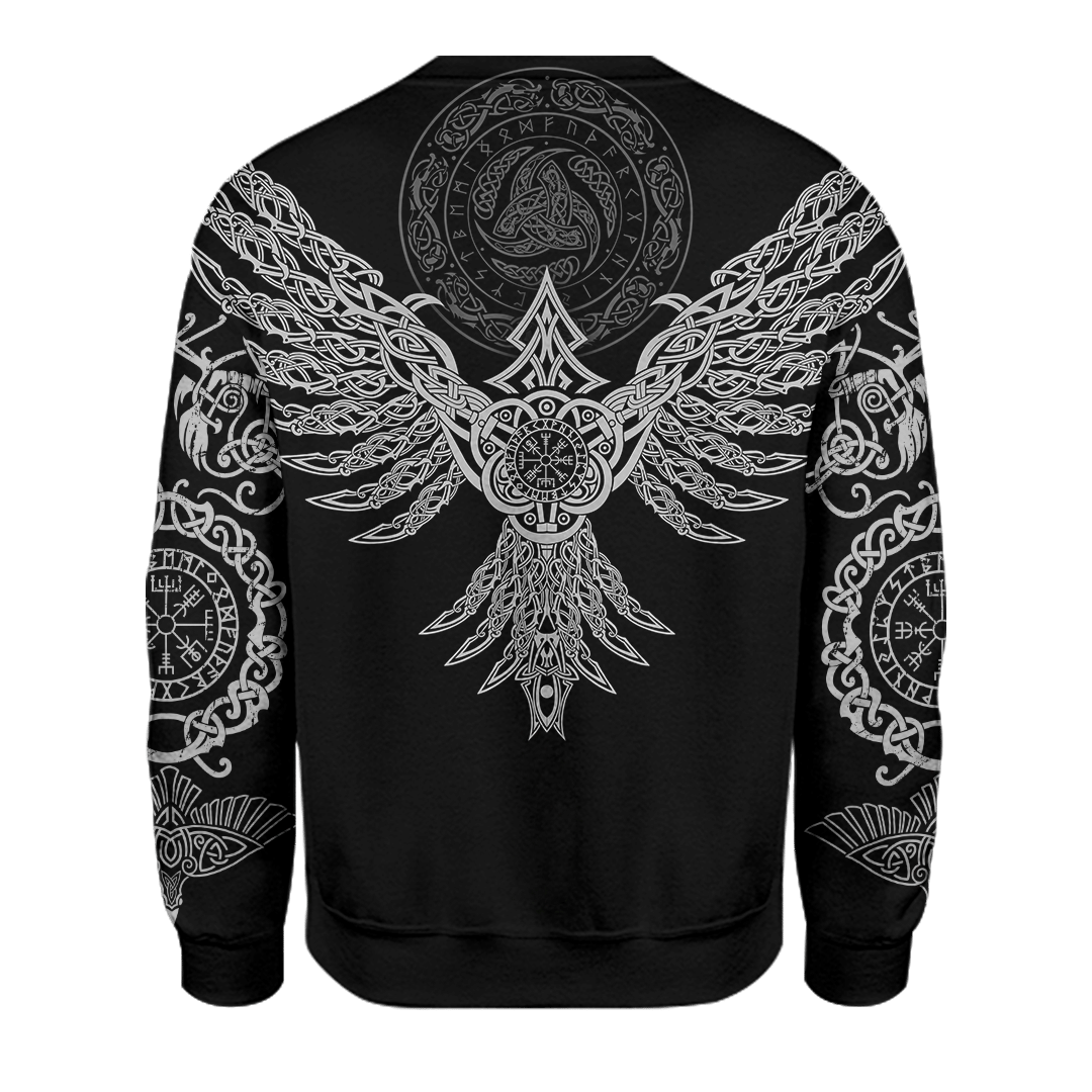 Viking Hugin And Munin Celtic Tattoo Customized 3D All Over Printed Shirt - AM Style Design - Amaze Style™