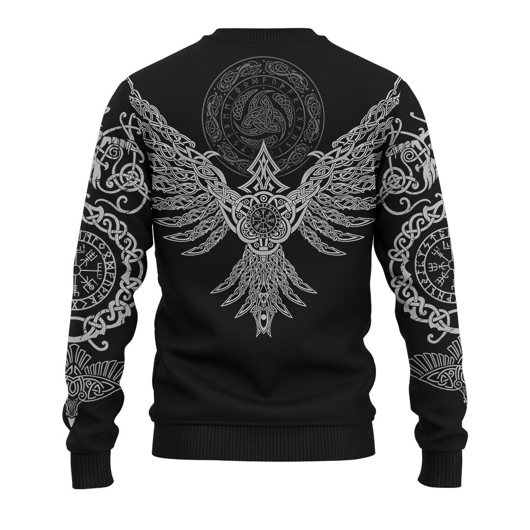 Viking Hugin And Munin Celtic Tattoo Customized 3D All Over Printed Shirt - AM Style Design - Amaze Style™