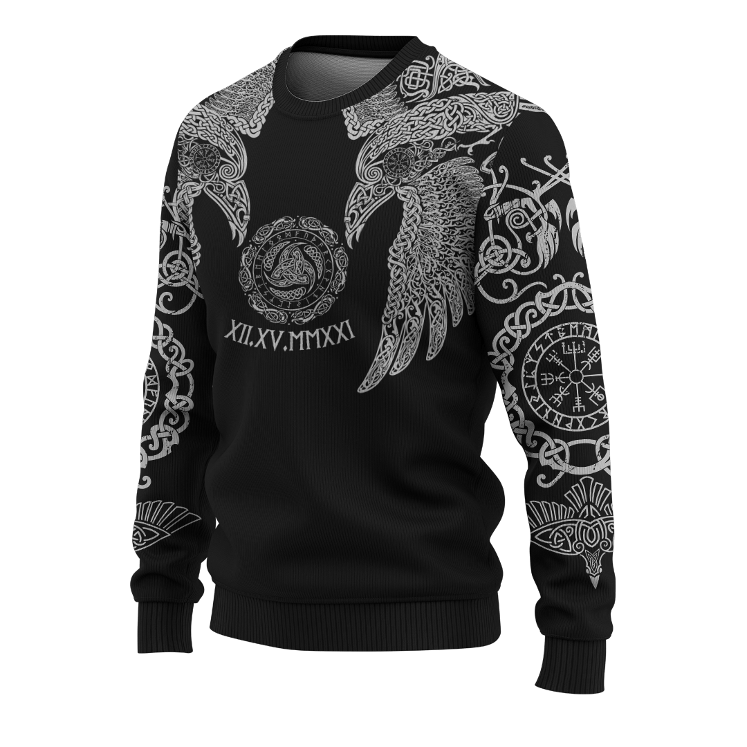 Viking Hugin And Munin Celtic Tattoo Customized 3D All Over Printed Shirt - AM Style Design - Amaze Style™