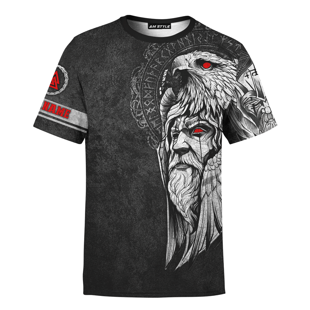 Viking Odin And Raven Norse Mythology Customized 3D All Over Printed Shirt - AM Style Design - Amaze Style™