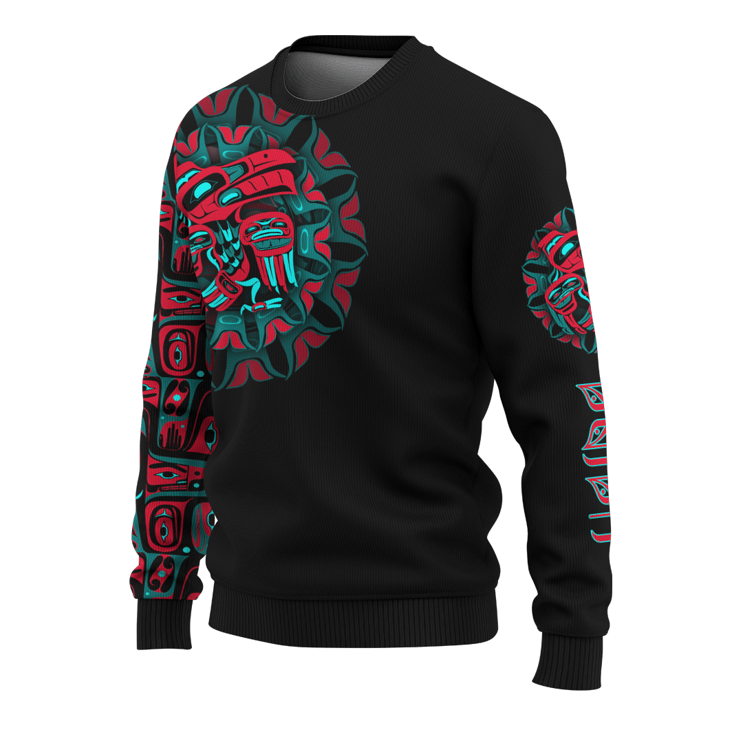 Raven Man Native American Pacific Northwest Style Customized All Over Printed Shirt - Am Style Design - Amaze Style™