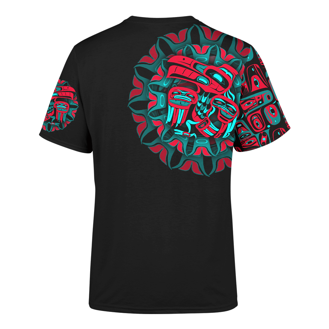 Raven Man Native American Pacific Northwest Style Customized All Over Printed Shirt - Am Style Design - Amaze Style™