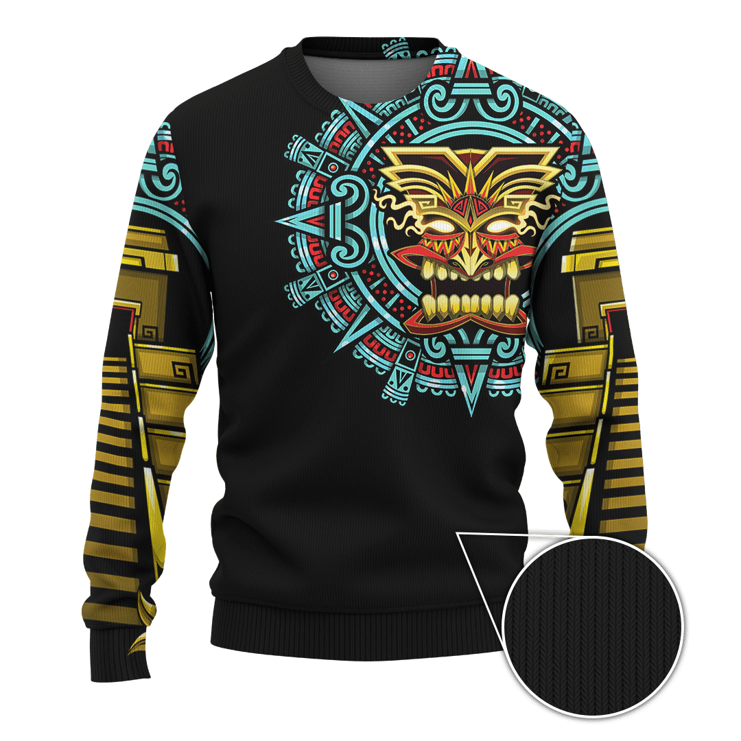 Aztec Fire Maya Aztec Calendar Customized 3D All Over Printed 3D All Over Printed hoodie