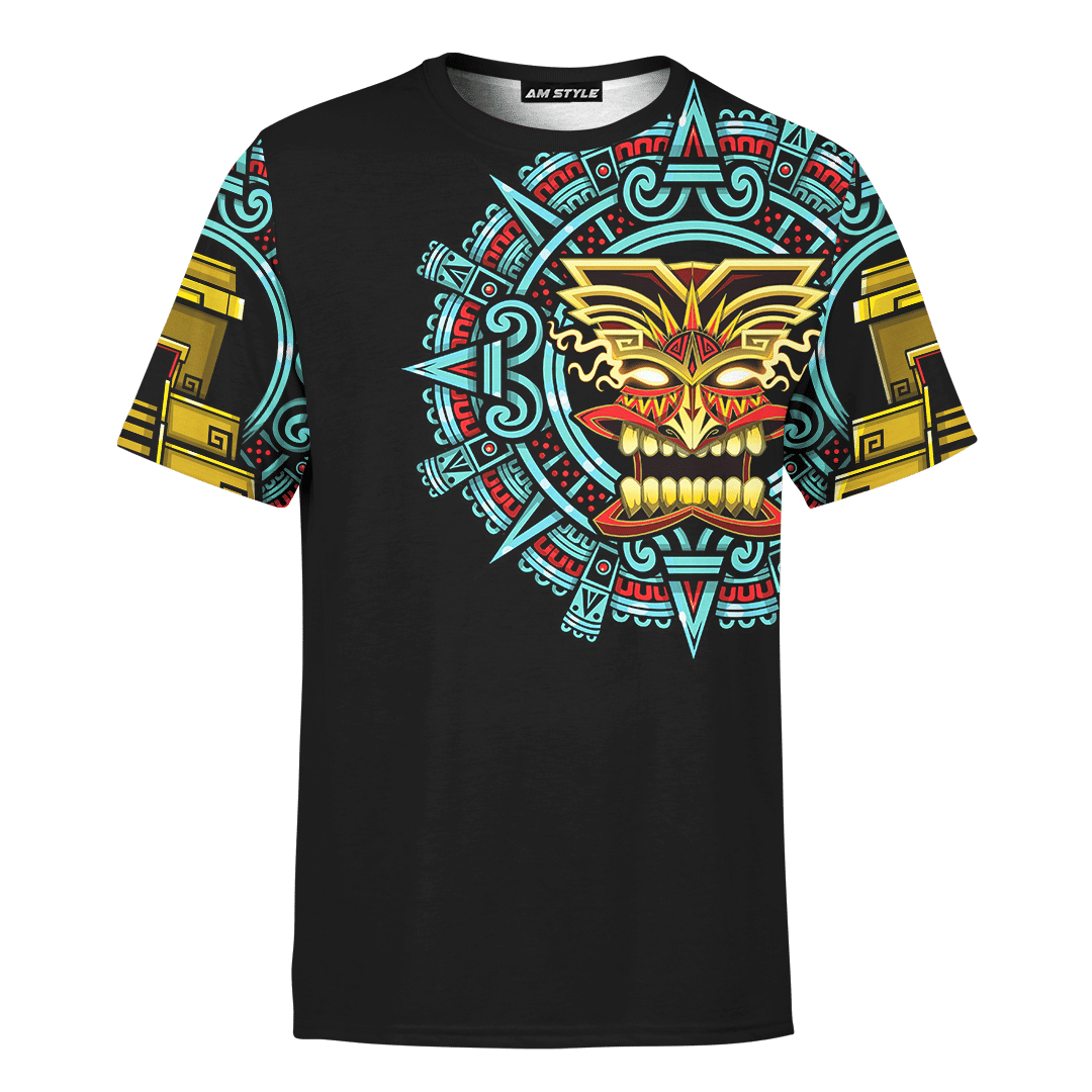 Aztec Fire Maya Aztec Calendar Customized 3D All Over Printed 3D All Over Printed hoodie