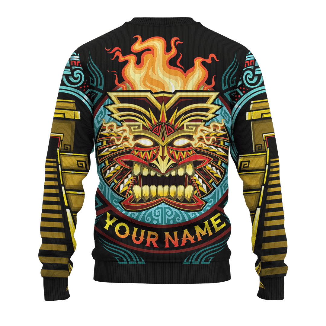 Aztec Fire Maya Aztec Calendar Customized 3D All Over Printed 3D All Over Printed hoodie