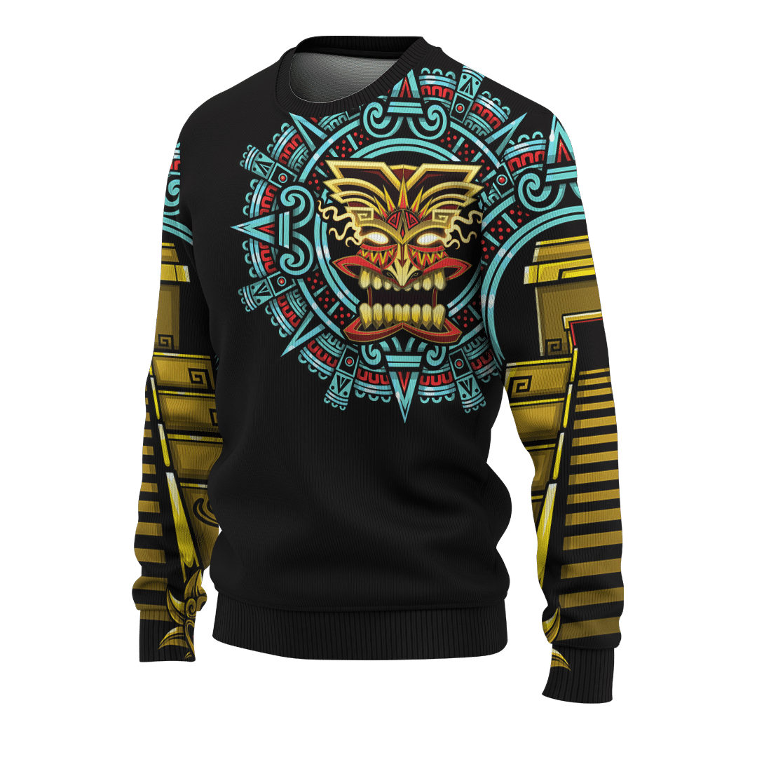 Aztec Fire Maya Aztec Calendar Customized 3D All Over Printed 3D All Over Printed hoodie