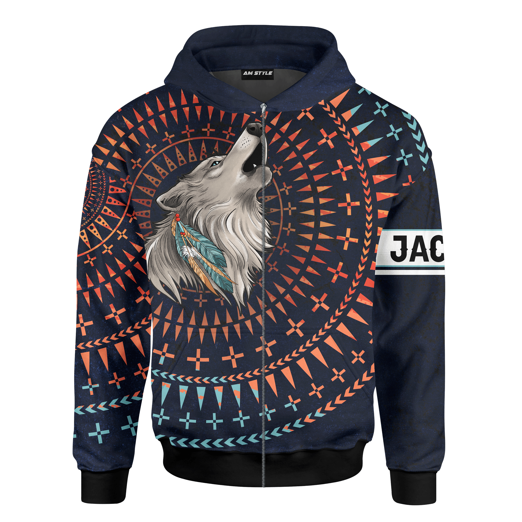 Native American Wolf Tattoo Customized 3D All Over Printed Shirt - Am Style Design - Amaze Style™