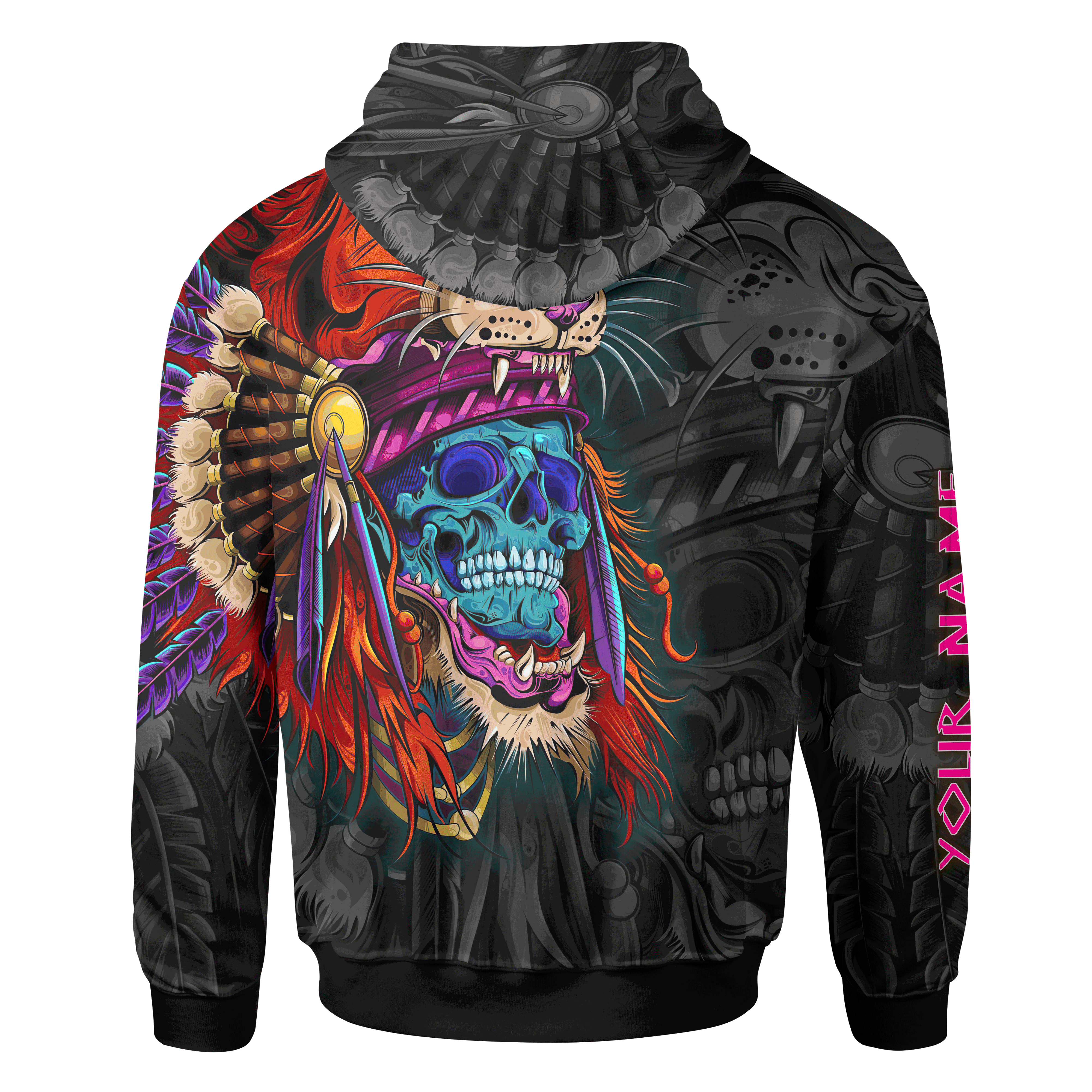 Aztec Warrior Tribe Maya Aztec Calendar Customized 3D All Over Printed hoodie