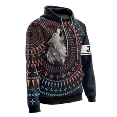 Native American Wolf Tattoo Customized 3D All Over Printed Shirt - Am Style Design - Amaze Style™