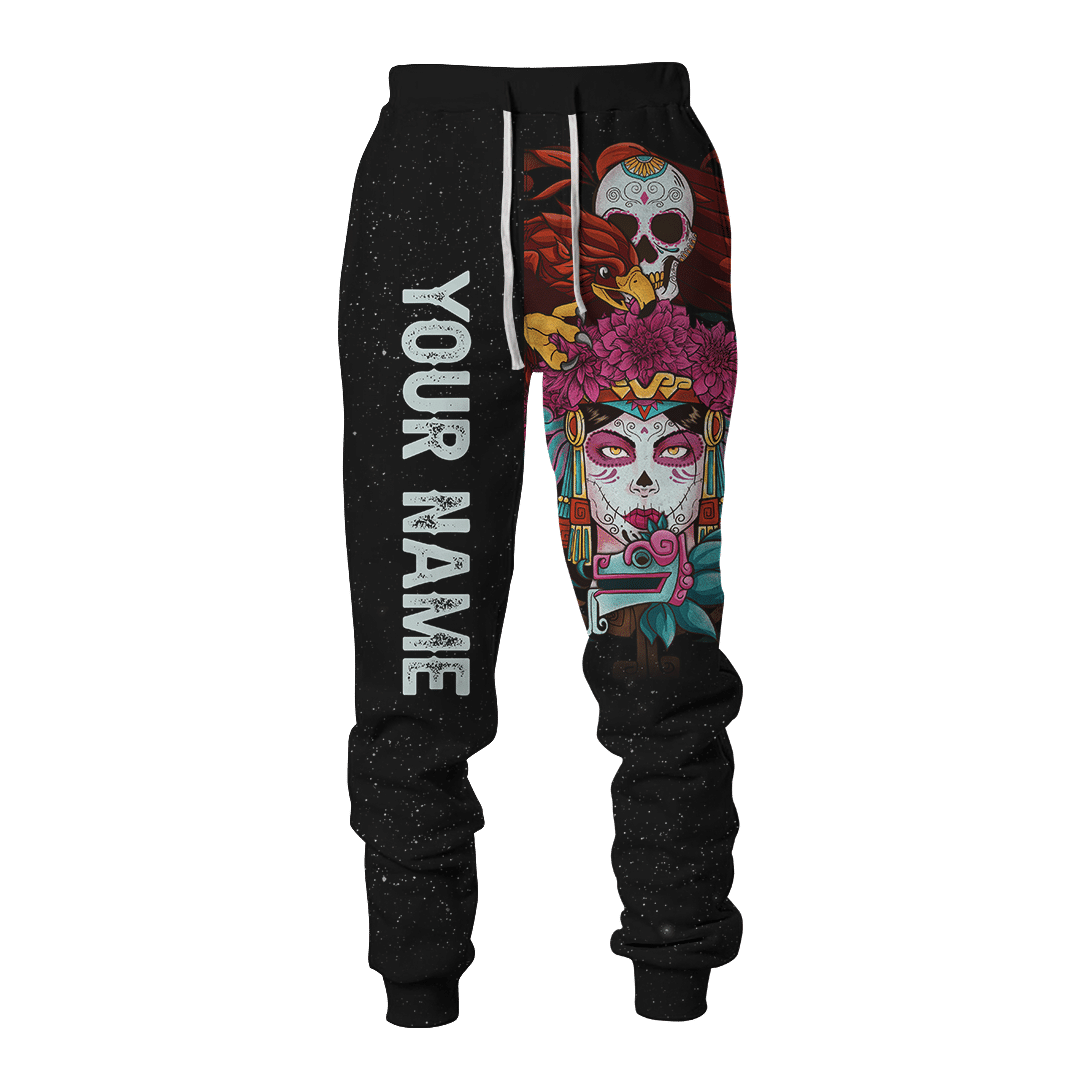 Aztec Calavera Skull Maya Aztec Mexican Mural Art Customized 3D All Over Printed hoodie