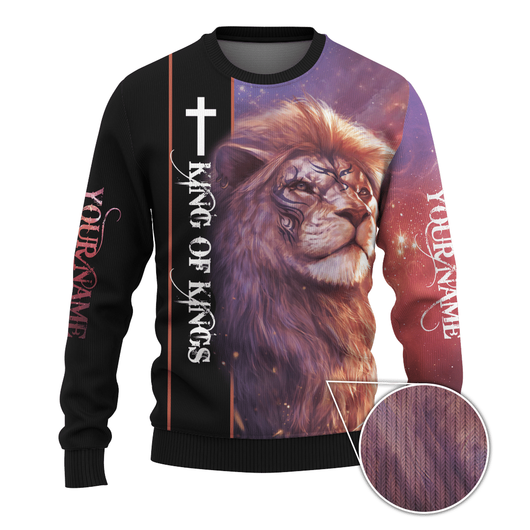 Jesus Lion King Of Kings Customized 3D All Over Printed Shirt - AM Style Design - Amaze Style™