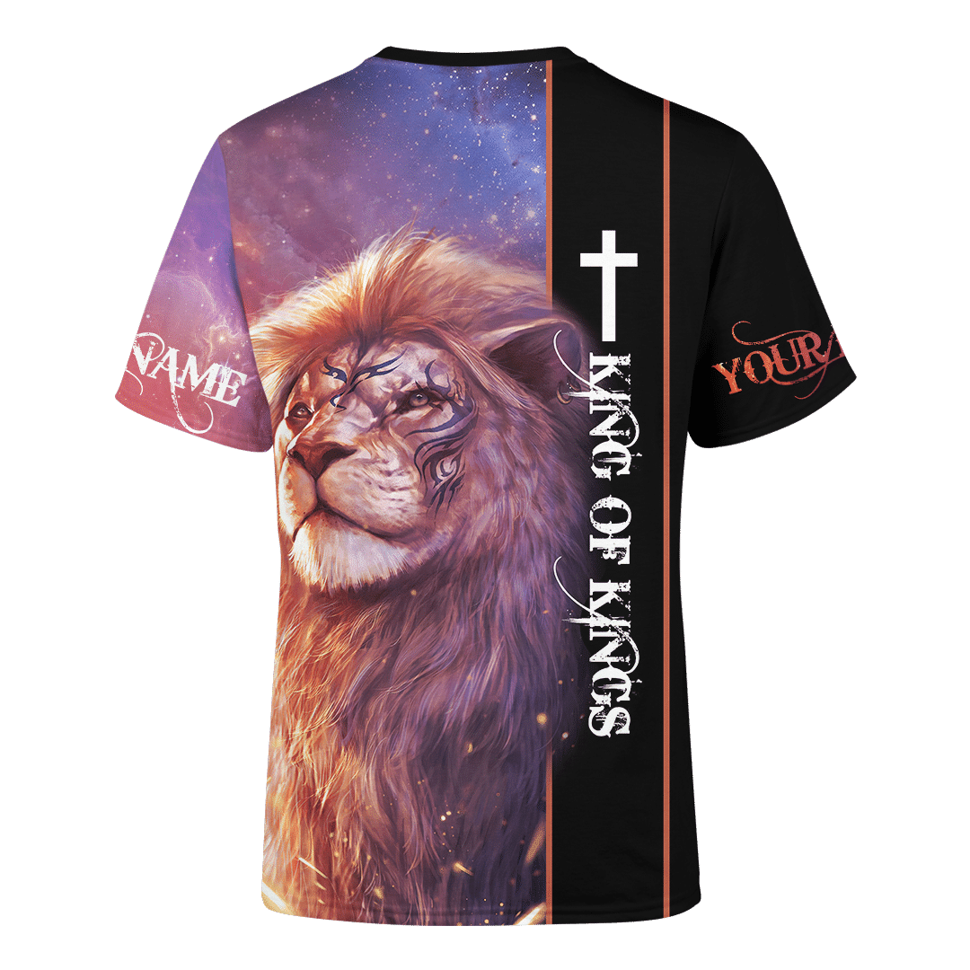 Jesus Lion King Of Kings Customized 3D All Over Printed Shirt - AM Style Design - Amaze Style™