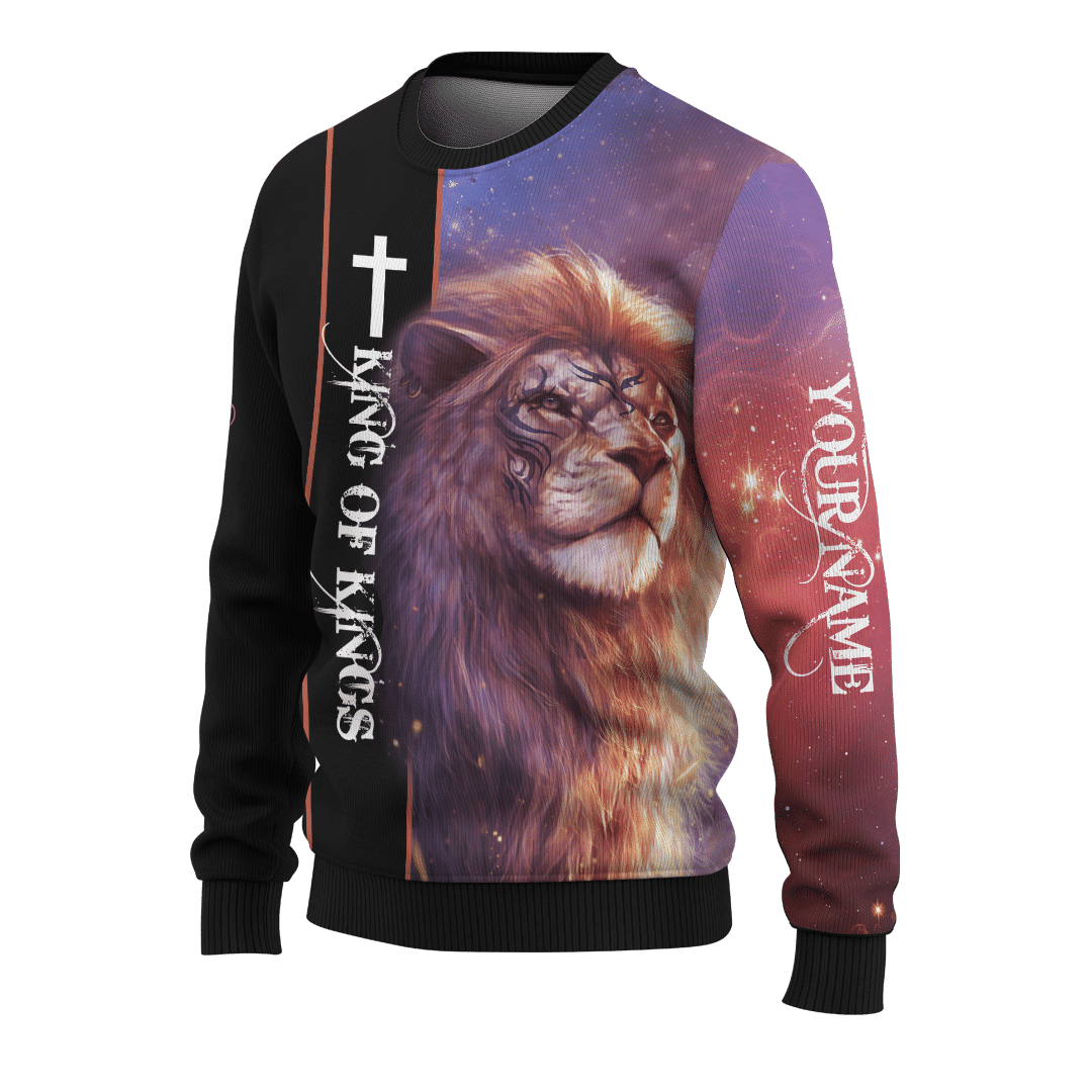 Jesus Lion King Of Kings Customized 3D All Over Printed Shirt - AM Style Design - Amaze Style™