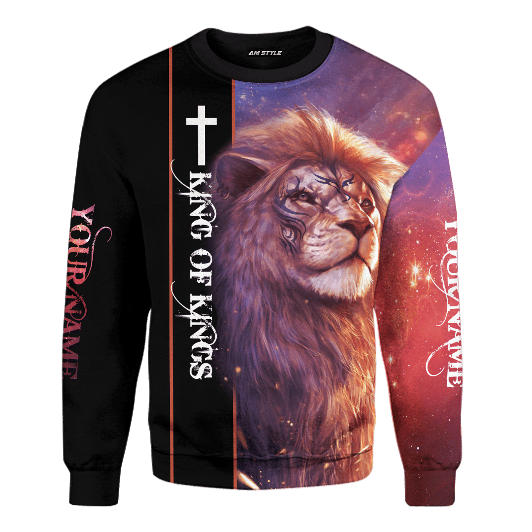 Jesus Lion King Of Kings Customized 3D All Over Printed Shirt - AM Style Design - Amaze Style™