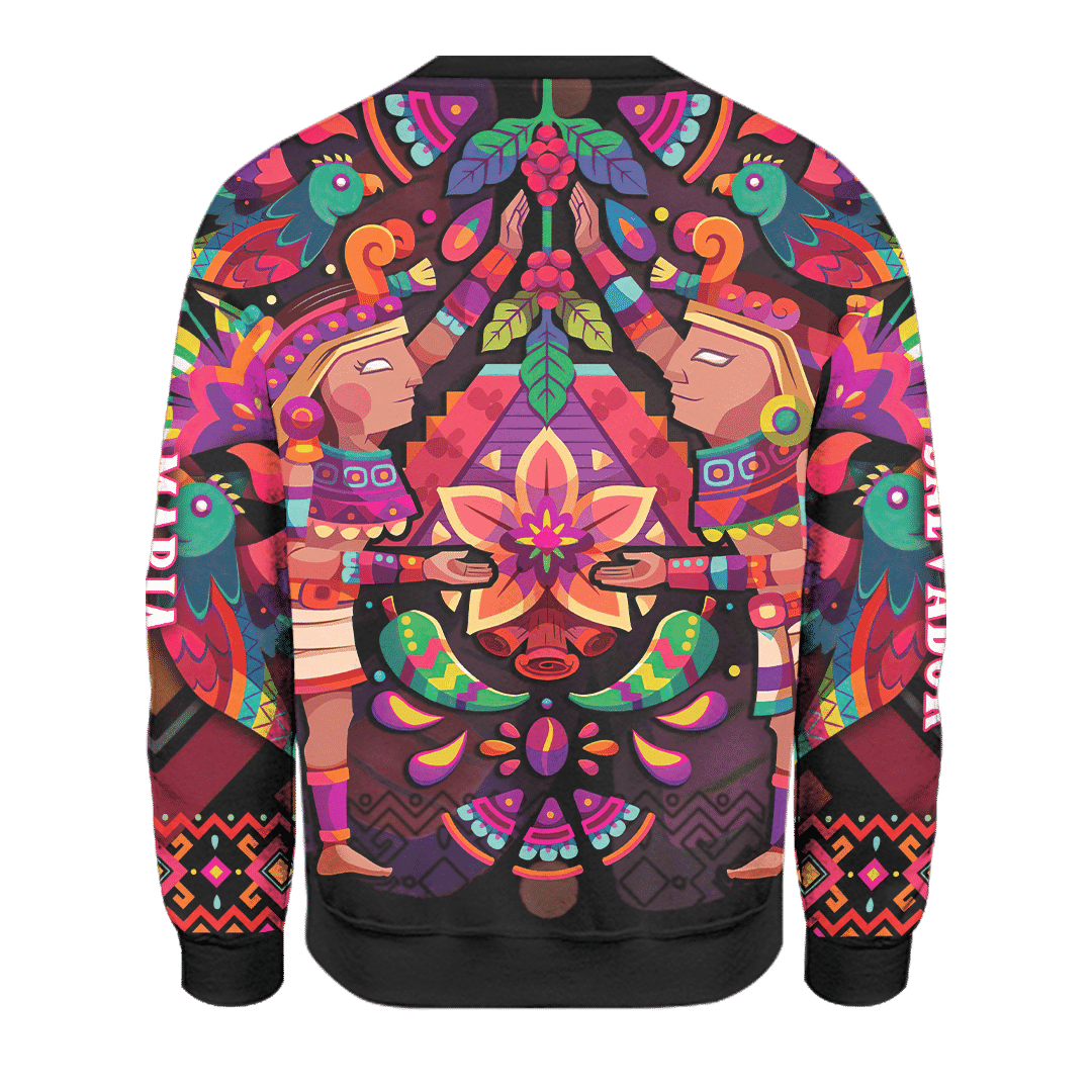 Aztec Flower Couple Maya Aztec Customized 3D All Over Printed Shirt - AM Style Design - Amaze Style™