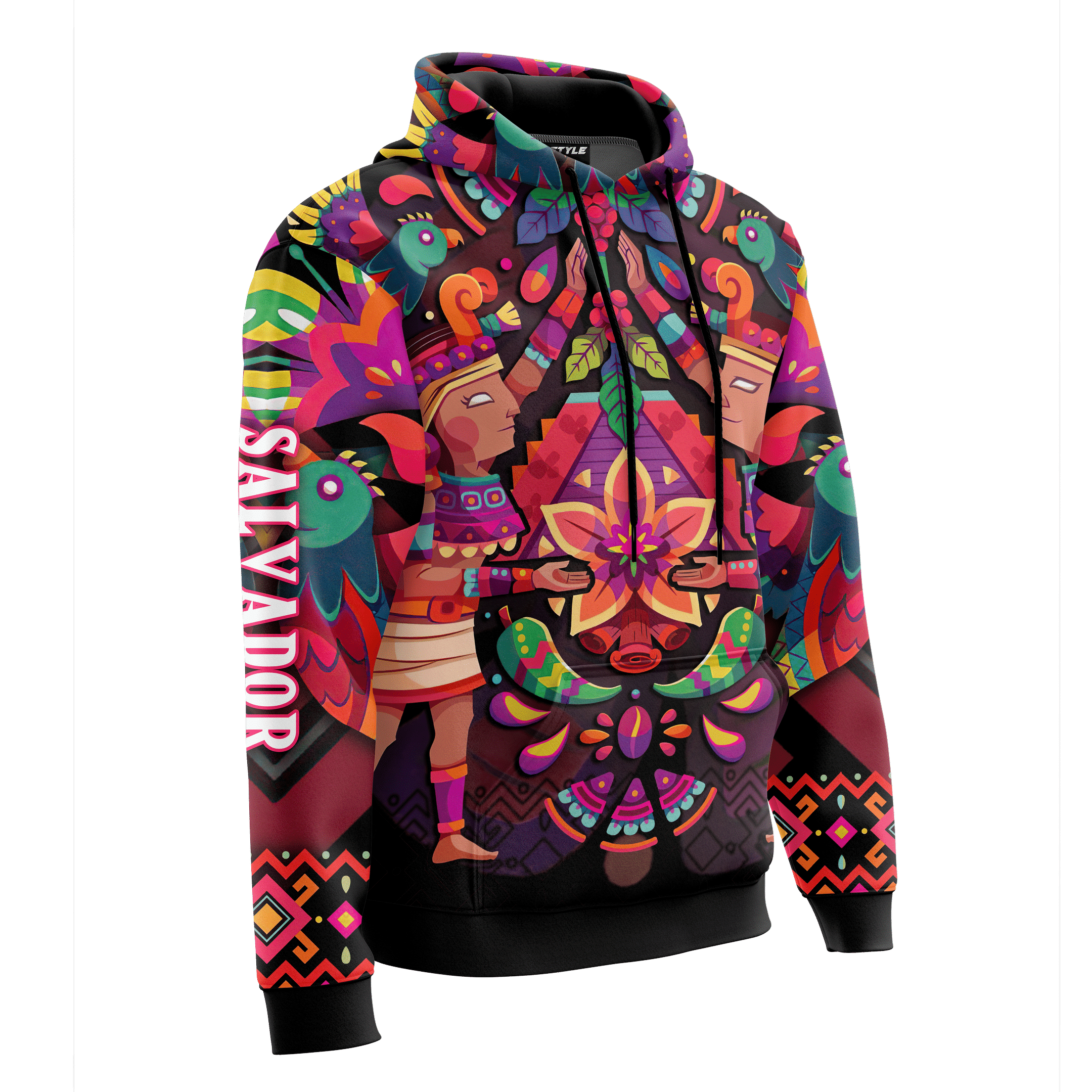 Aztec Flower Couple Maya Aztec Customized 3D All Over Printed Shirt - AM Style Design - Amaze Style™