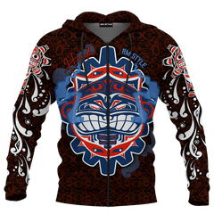 Japanese Samurai Mask Native American Pacific Northwest Style Customized All Over Printed Shirt - Am Style Design - Amaze Style™