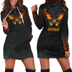 Aztec Hunab Ku Butterfly Maya Aztec Customized 3D All Over Printed Shirt Dress - AM Style Design - Amaze Style™