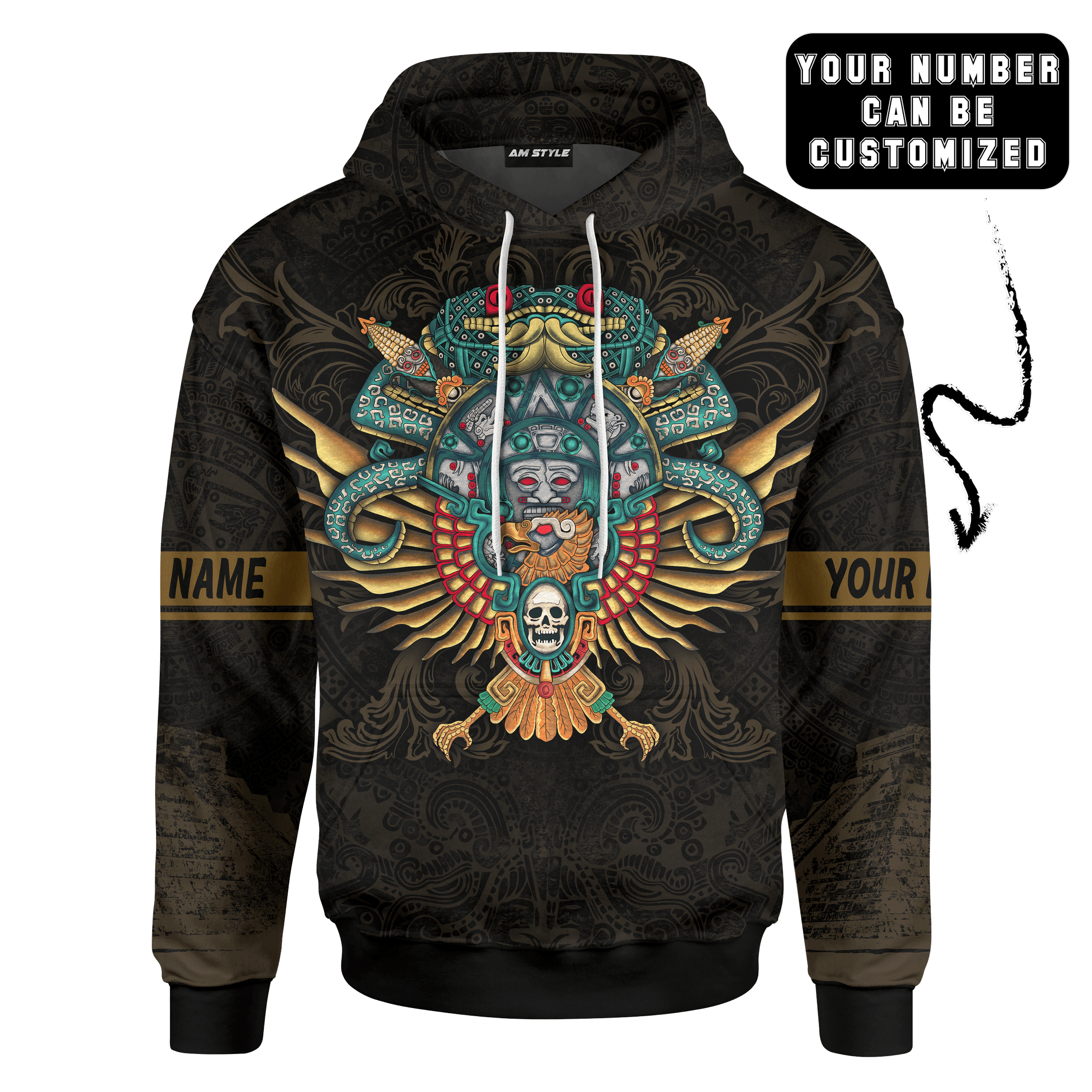 Atl Tlachinolli Maya Aztec Customized 3D All Over Printed Shirt - AM Style Design - Amaze Style™