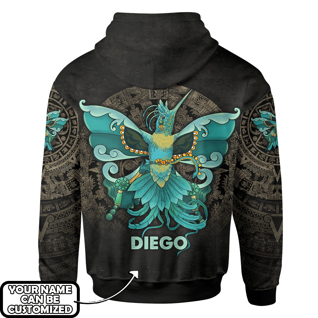 Aztec Hummingbird Itzpapalotl Maya Aztec Customized 3D All Over Printed Shirt - AM Style Design - Amaze Style™