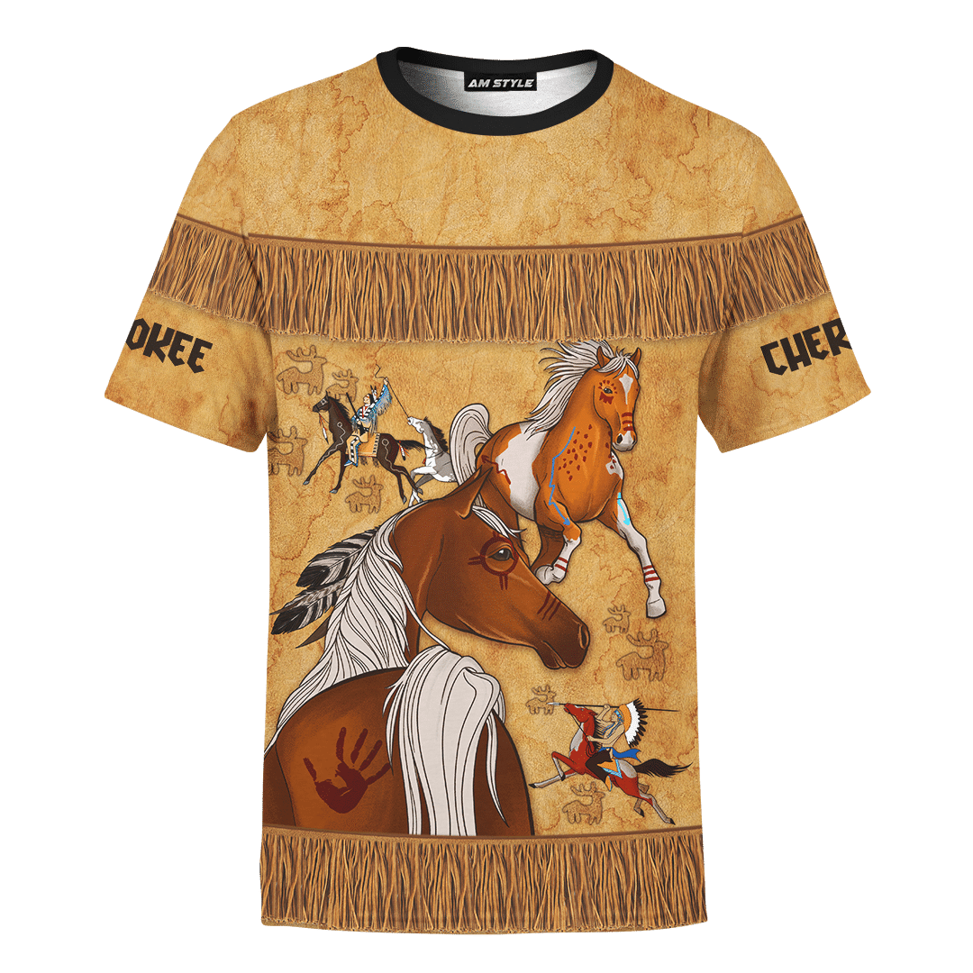 Indian Horse Tattoo Native American Style Customized All Over Printed Shirts - Am Style Design - Amaze Style™