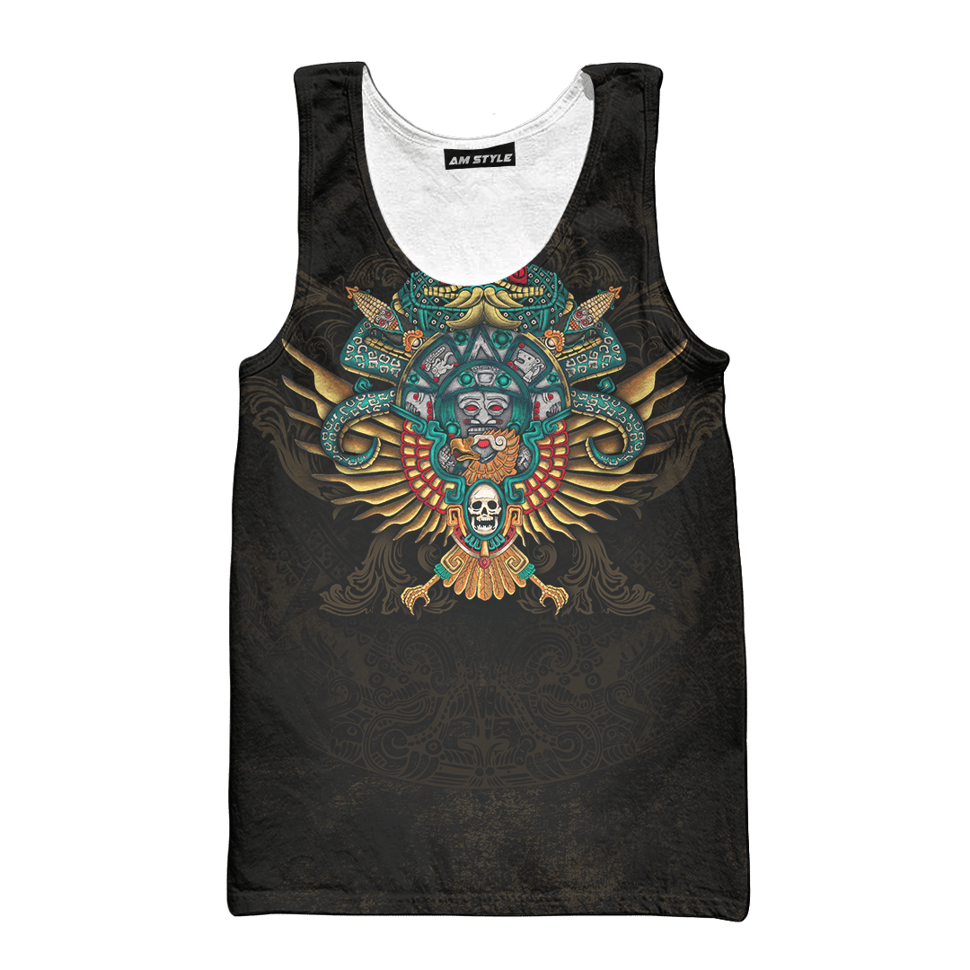 Atl Tlachinolli Maya Aztec Customized 3D All Over Printed Shirt - AM Style Design - Amaze Style™