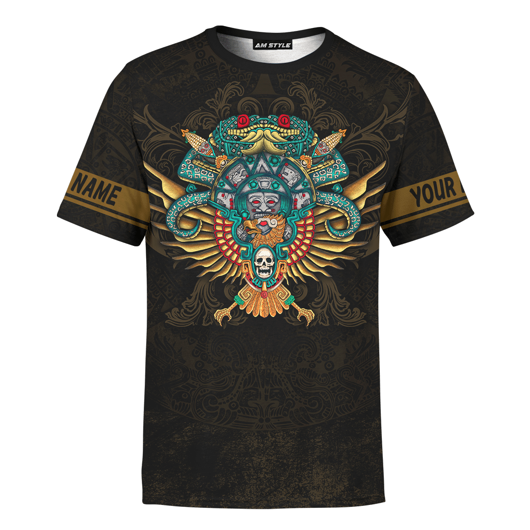 Atl Tlachinolli Maya Aztec Customized 3D All Over Printed Shirt - AM Style Design - Amaze Style™