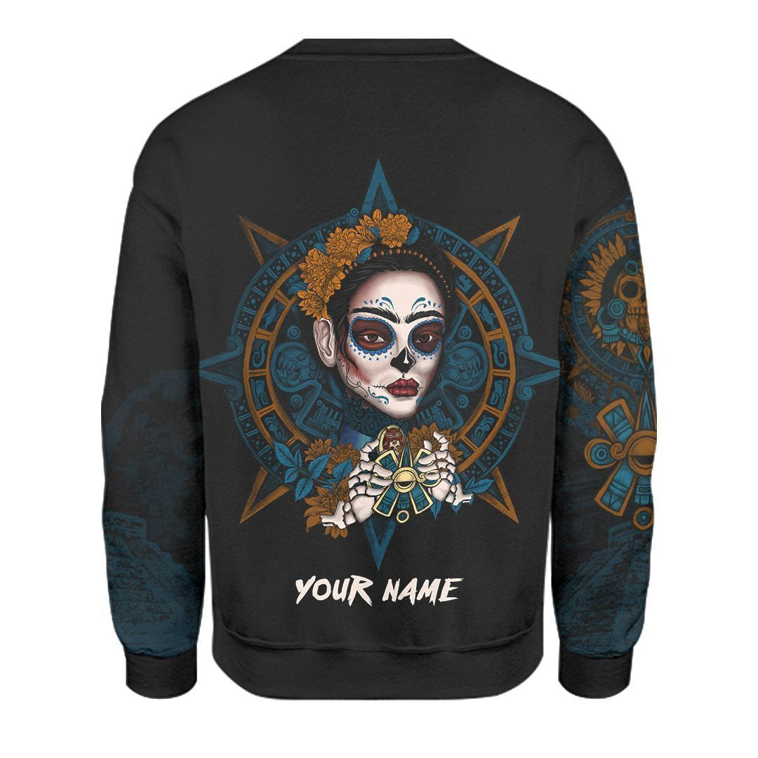 AM Style Aztec Mayan Mexico Frida Kahlo Day Of The Dead 3d All Over Printed Shirt Hoodie - Amaze Style™