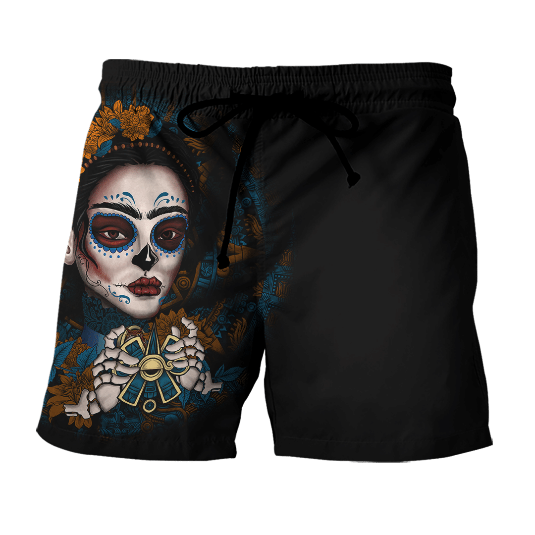 AM Style Aztec Mayan Mexico Frida Kahlo Day Of The Dead 3d All Over Printed Shirt Hoodie - Amaze Style™