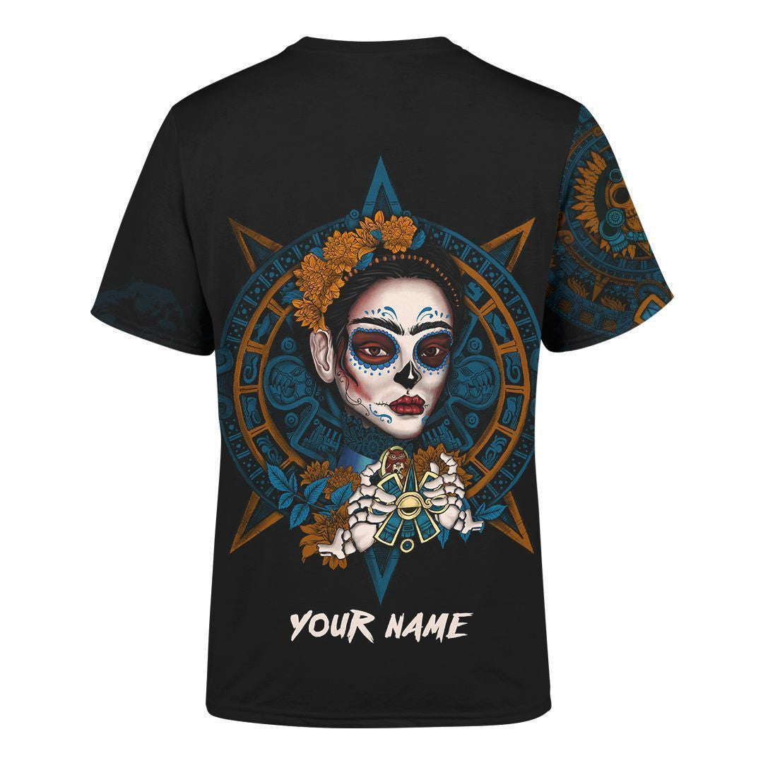 AM Style Aztec Mayan Mexico Frida Kahlo Day Of The Dead 3d All Over Printed Shirt Hoodie - Amaze Style™